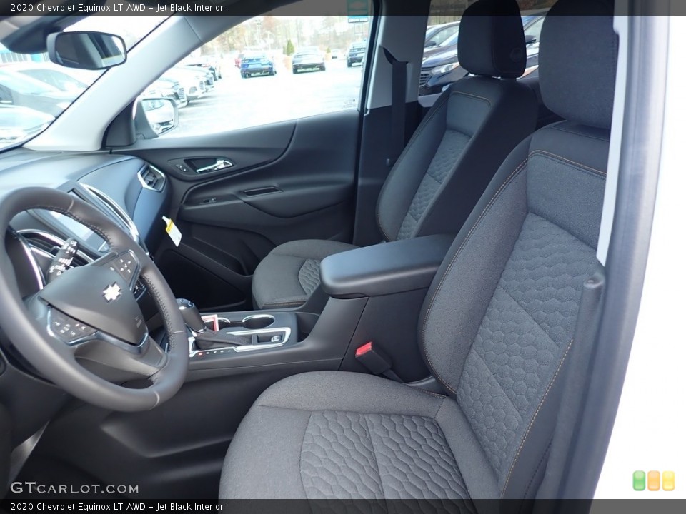 Jet Black Interior Front Seat for the 2020 Chevrolet Equinox LT AWD #136069896