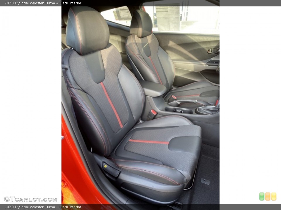 Black Interior Front Seat for the 2020 Hyundai Veloster Turbo #136071540