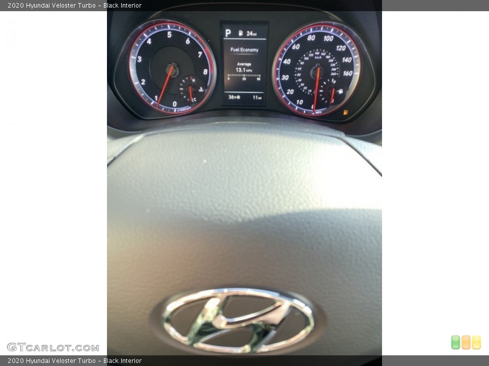 Black Interior Gauges for the 2020 Hyundai Veloster Turbo #136071633