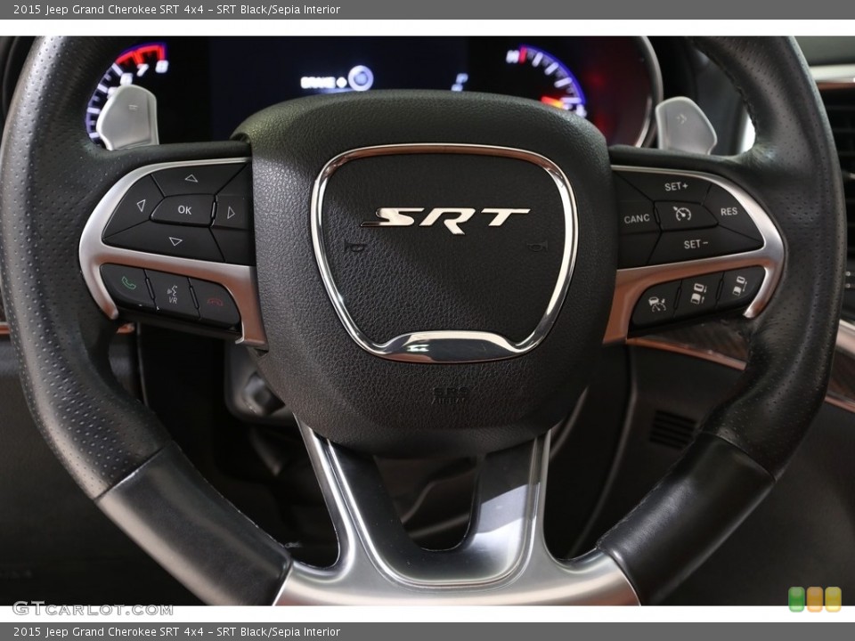 SRT Black/Sepia Interior Steering Wheel for the 2015 Jeep Grand Cherokee SRT 4x4 #136071963