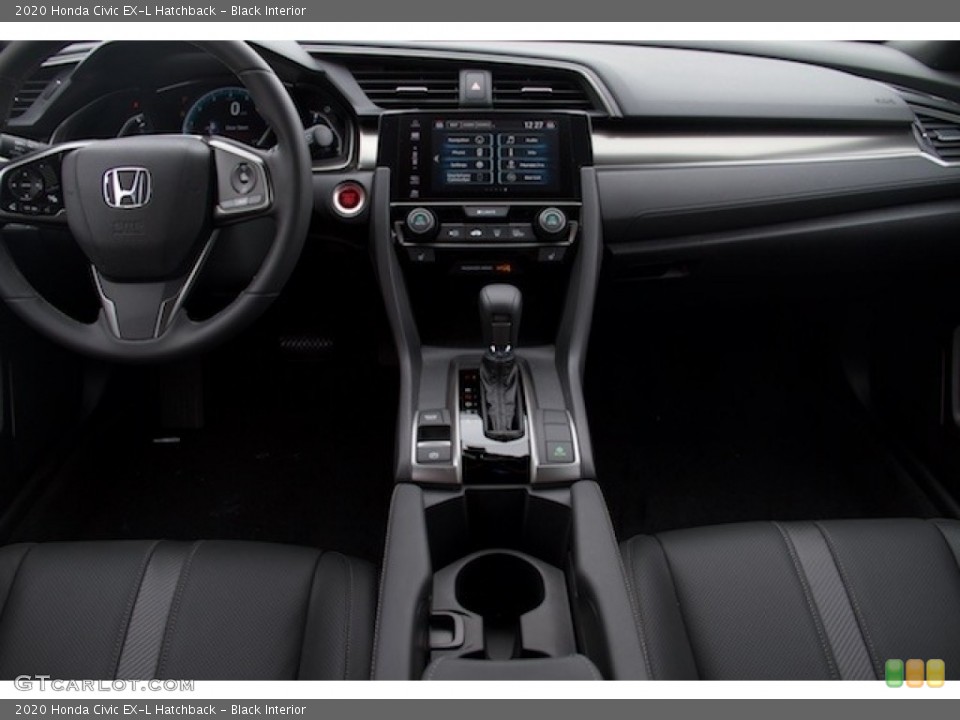 Black Interior Dashboard for the 2020 Honda Civic EX-L Hatchback #136077555