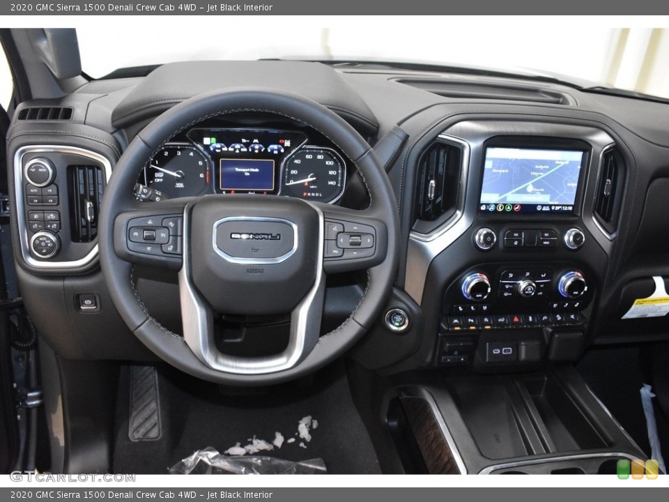 Jet Black Interior Dashboard for the 2020 GMC Sierra 1500 Denali Crew Cab 4WD #136080150