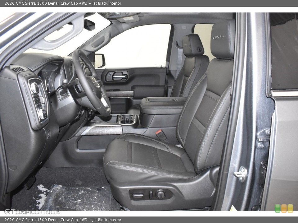 Jet Black Interior Front Seat for the 2020 GMC Sierra 1500 Denali Crew Cab 4WD #136080165