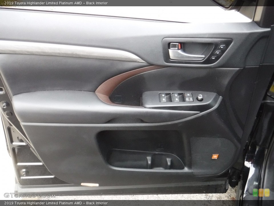 Black Interior Door Panel for the 2019 Toyota Highlander Limited Platinum AWD #136081374