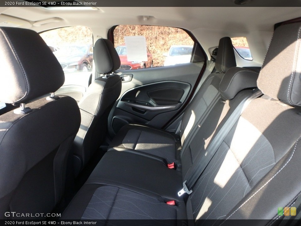 Ebony Black Interior Rear Seat for the 2020 Ford EcoSport SE 4WD #136087859