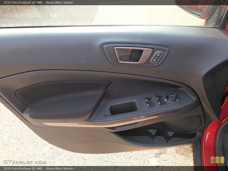 Ebony Black Interior Door Panel for the 2020 Ford EcoSport SE 4WD #136087913