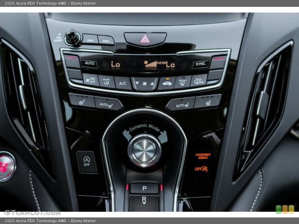 Ebony Interior Controls for the 2020 Acura RDX Technology AWD #136088132