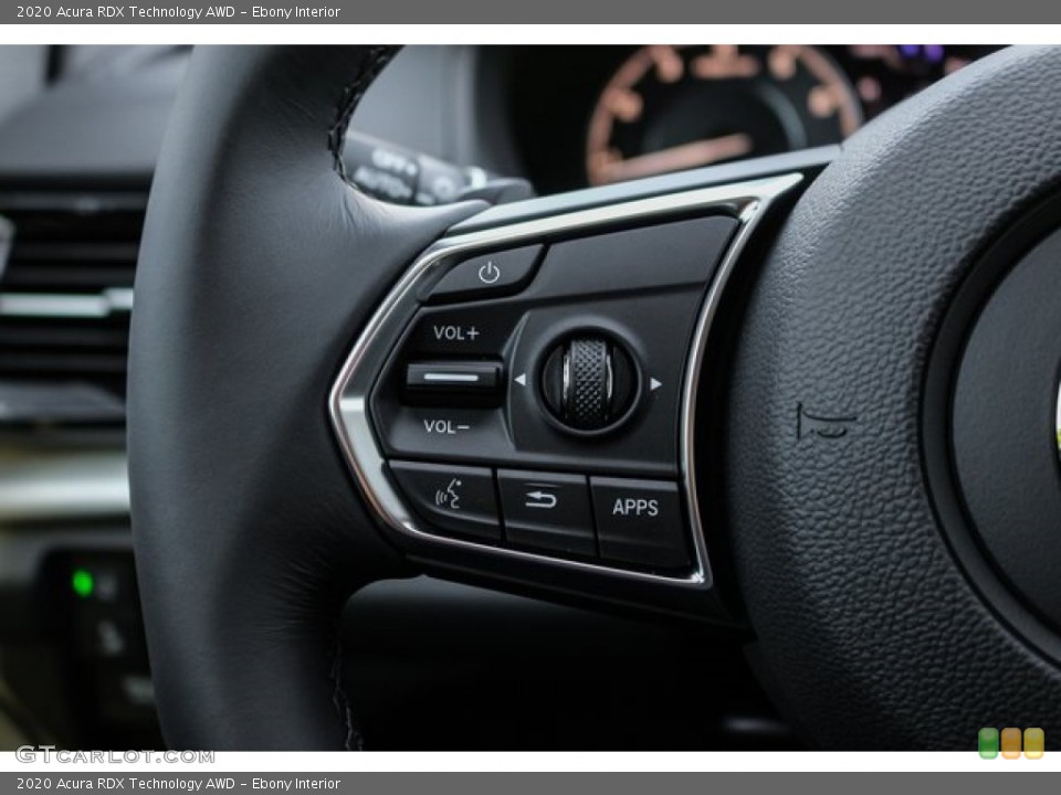 Ebony Interior Steering Wheel for the 2020 Acura RDX Technology AWD #136088258