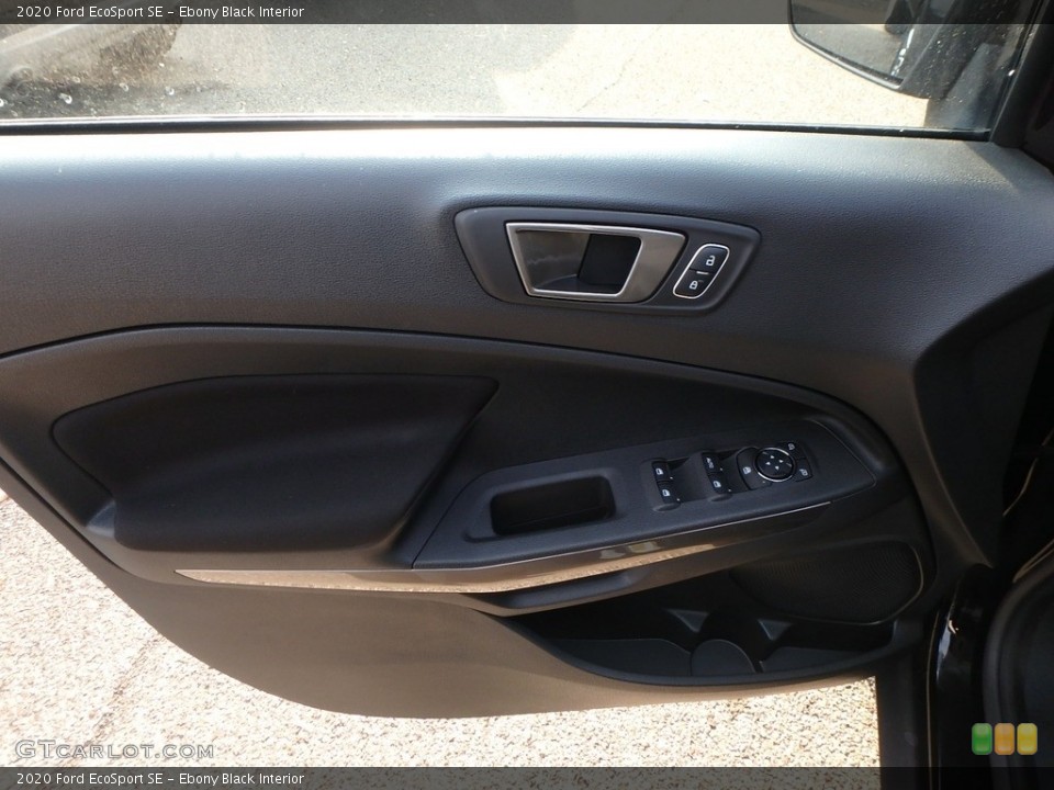 Ebony Black Interior Door Panel for the 2020 Ford EcoSport SE #136088495