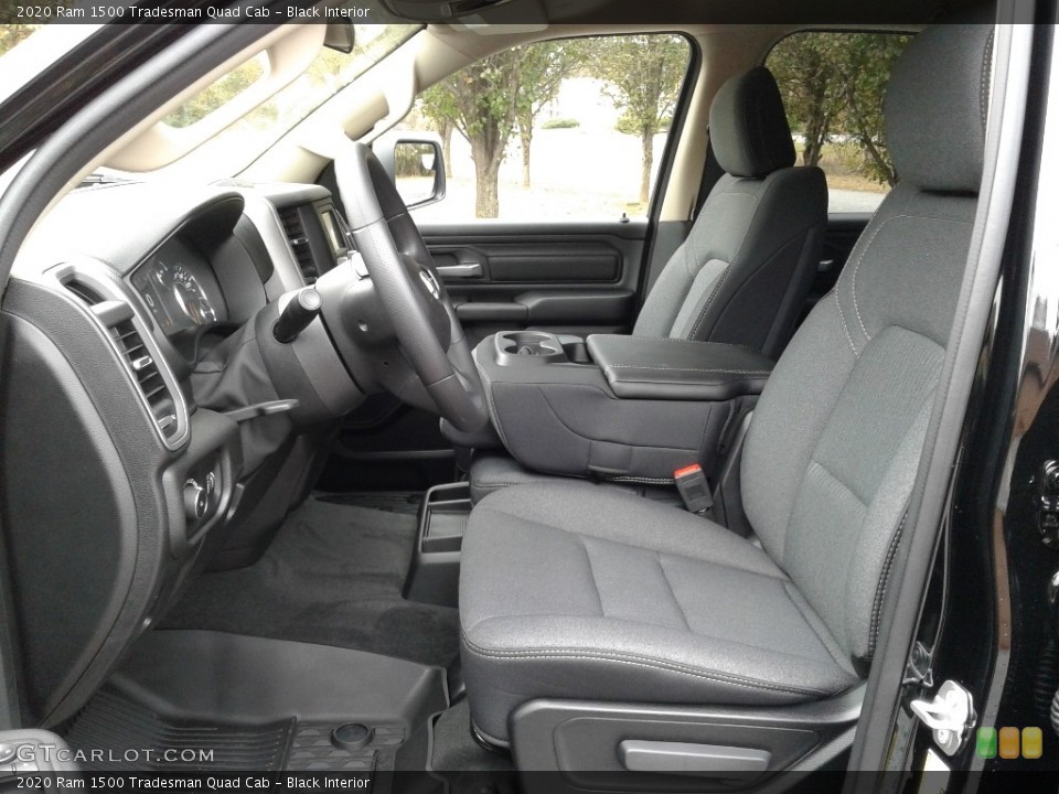 Black Interior Front Seat for the 2020 Ram 1500 Tradesman Quad Cab #136096187
