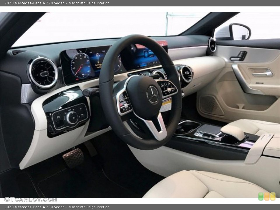 Macchiato Beige Interior Photo for the 2020 Mercedes-Benz A 220 Sedan #136097048