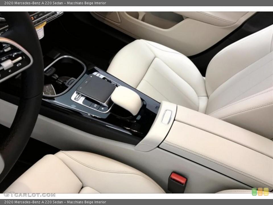 Macchiato Beige Interior Controls for the 2020 Mercedes-Benz A 220 Sedan #136097111