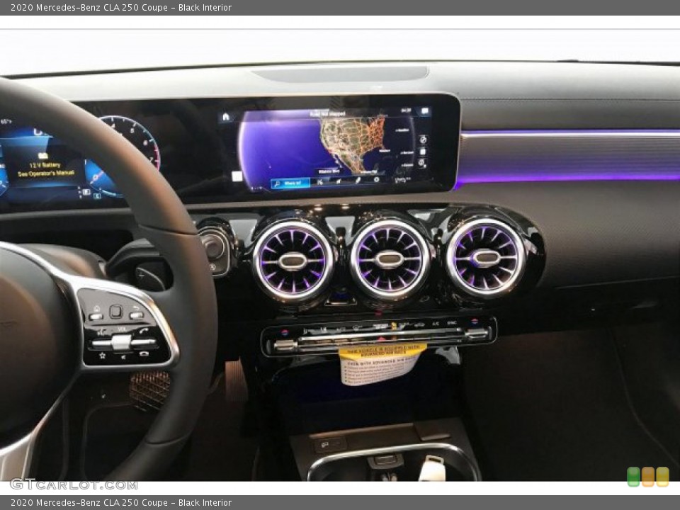 Black Interior Navigation for the 2020 Mercedes-Benz CLA 250 Coupe #136097945