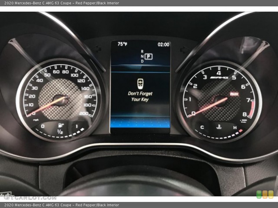 Red Pepper/Black Interior Gauges for the 2020 Mercedes-Benz C AMG 63 Coupe #136098494