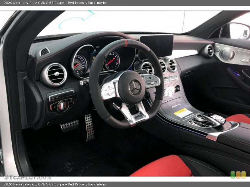 Red Pepper/Black Interior Dashboard for the 2020 Mercedes-Benz C AMG 63 Coupe #136098527