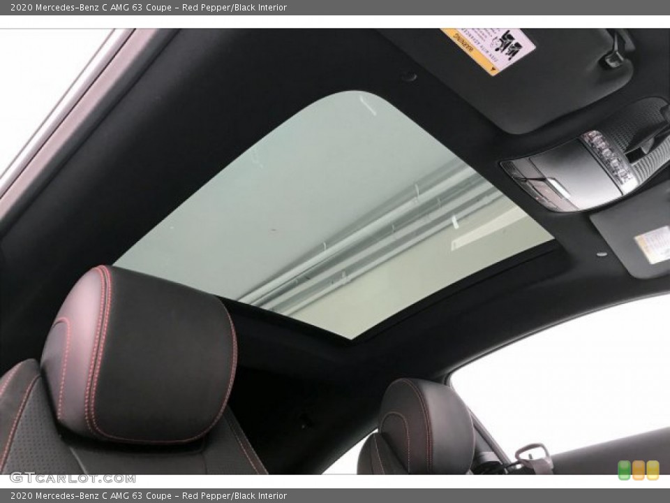 Red Pepper/Black Interior Sunroof for the 2020 Mercedes-Benz C AMG 63 Coupe #136098641