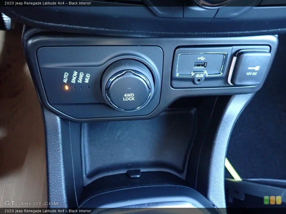 Black Interior Controls for the 2020 Jeep Renegade Latitude 4x4 #136111703