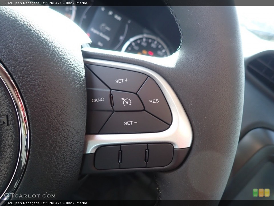 Black Interior Steering Wheel for the 2020 Jeep Renegade Latitude 4x4 #136112126