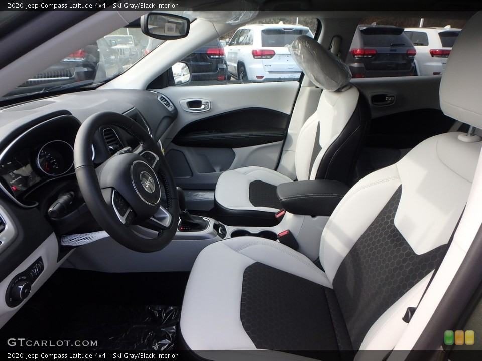 Ski Gray/Black Interior Front Seat for the 2020 Jeep Compass Latitude 4x4 #136115804