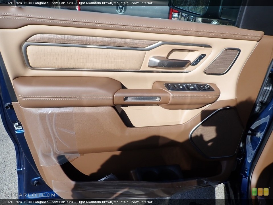 Light Mountain Brown/Mountain Brown Interior Door Panel for the 2020 Ram 1500 Longhorn Crew Cab 4x4 #136116845