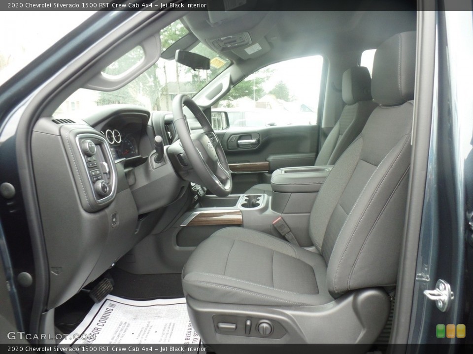 Jet Black Interior Front Seat for the 2020 Chevrolet Silverado 1500 RST Crew Cab 4x4 #136117412