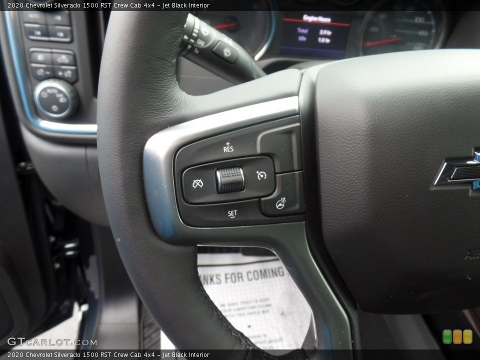Jet Black Interior Steering Wheel for the 2020 Chevrolet Silverado 1500 RST Crew Cab 4x4 #136117541