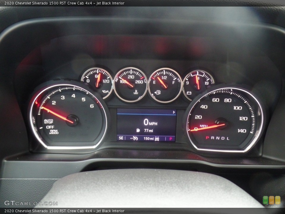 Jet Black Interior Gauges for the 2020 Chevrolet Silverado 1500 RST Crew Cab 4x4 #136117598