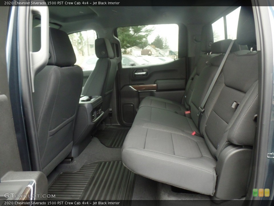 Jet Black Interior Rear Seat for the 2020 Chevrolet Silverado 1500 RST Crew Cab 4x4 #136117881