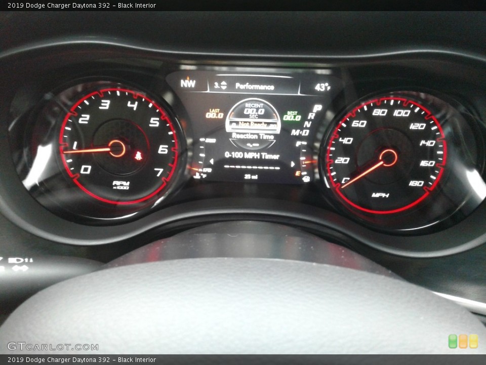 Black Interior Gauges for the 2019 Dodge Charger Daytona 392 #136118234