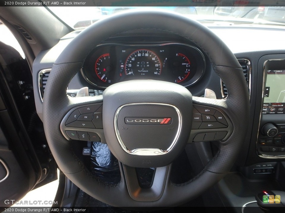 Black Interior Steering Wheel for the 2020 Dodge Durango R/T AWD #136119998