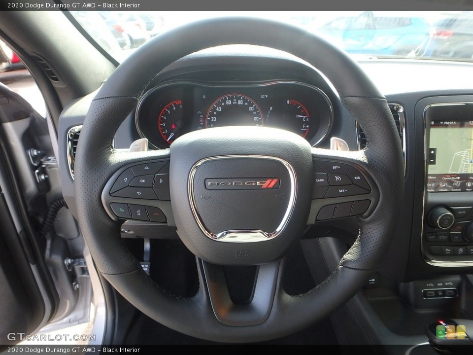 Black Interior Steering Wheel for the 2020 Dodge Durango GT AWD #136120574