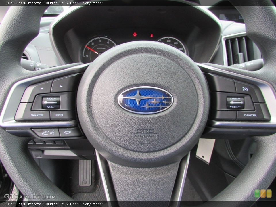 Ivory Interior Steering Wheel for the 2019 Subaru Impreza 2.0i Premium 5-Door #136124183