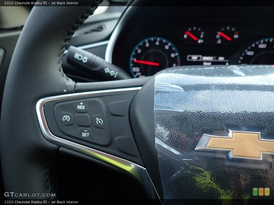 Jet Black Interior Steering Wheel for the 2020 Chevrolet Malibu RS #136127030