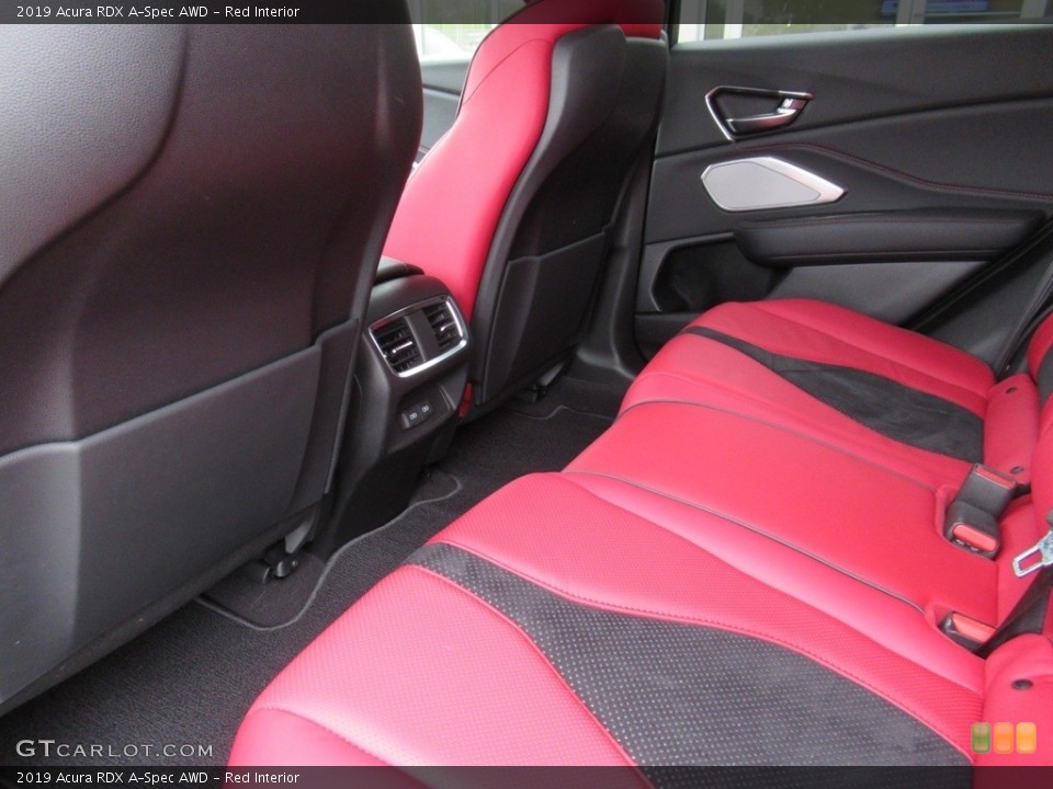 Red Interior Rear Seat for the 2019 Acura RDX A-Spec AWD #136128083