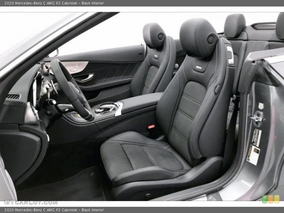 Black Interior Front Seat for the 2020 Mercedes-Benz C AMG 63 Cabriolet #136130978