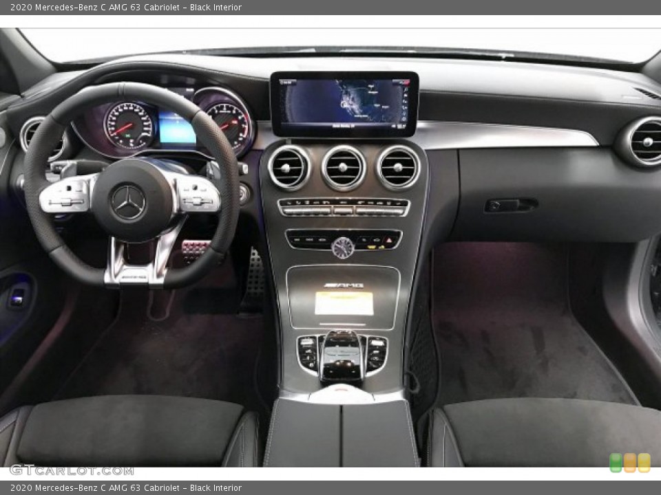 Black Interior Dashboard for the 2020 Mercedes-Benz C AMG 63 Cabriolet #136131029