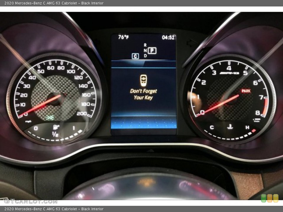Black Interior Gauges for the 2020 Mercedes-Benz C AMG 63 Cabriolet #136131092