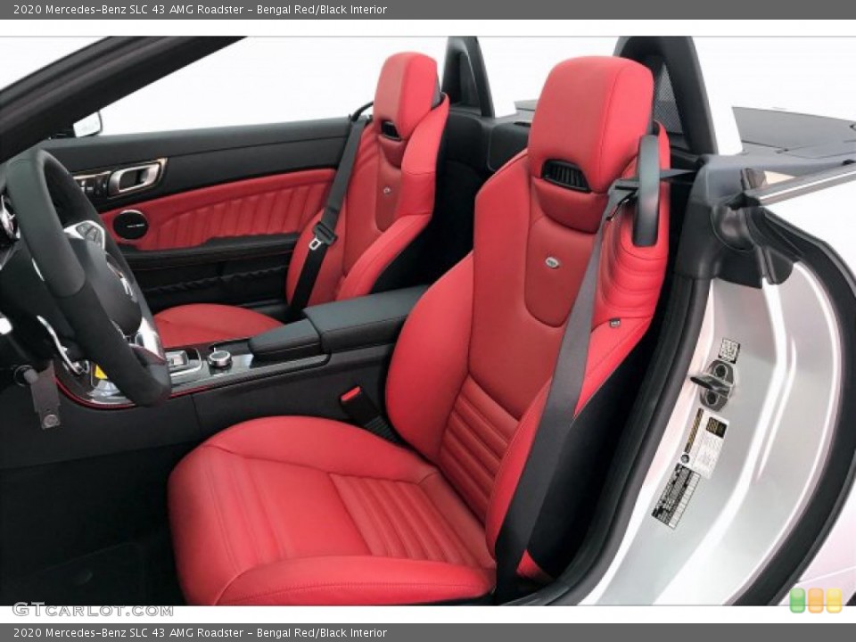 Bengal Red/Black Interior Front Seat for the 2020 Mercedes-Benz SLC 43 AMG Roadster #136131551
