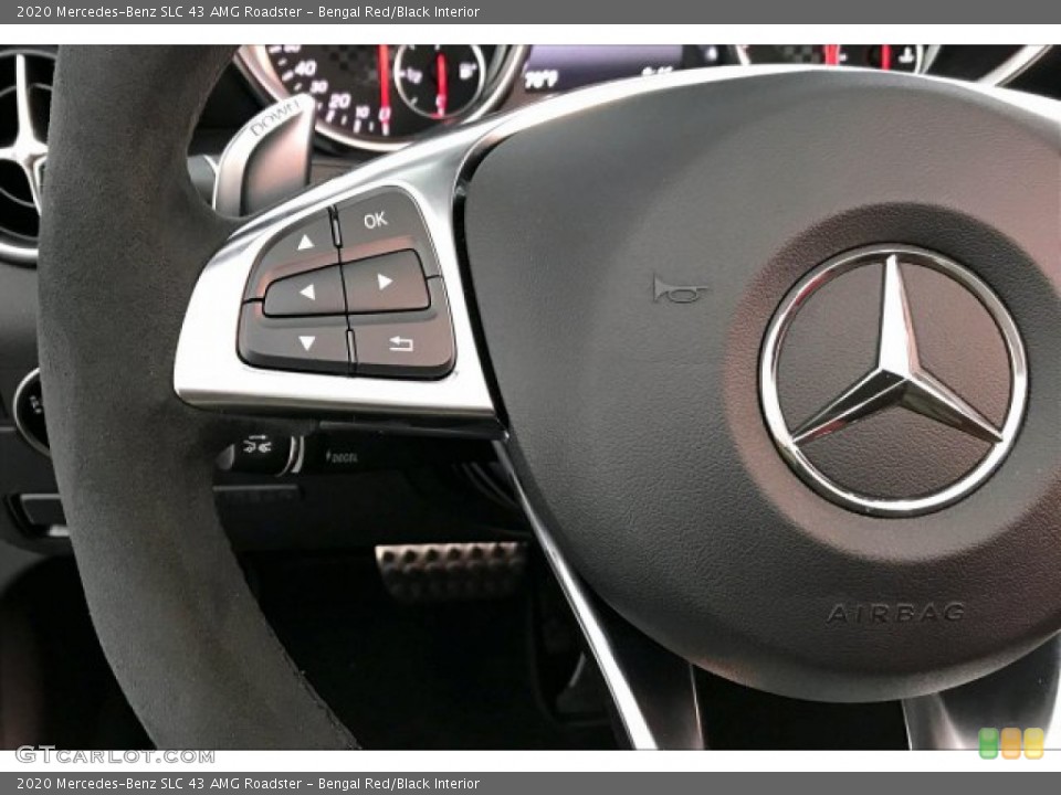 Bengal Red/Black Interior Steering Wheel for the 2020 Mercedes-Benz SLC 43 AMG Roadster #136131605