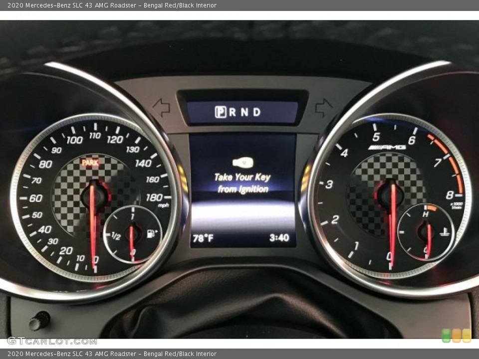 Bengal Red/Black Interior Gauges for the 2020 Mercedes-Benz SLC 43 AMG Roadster #136131641