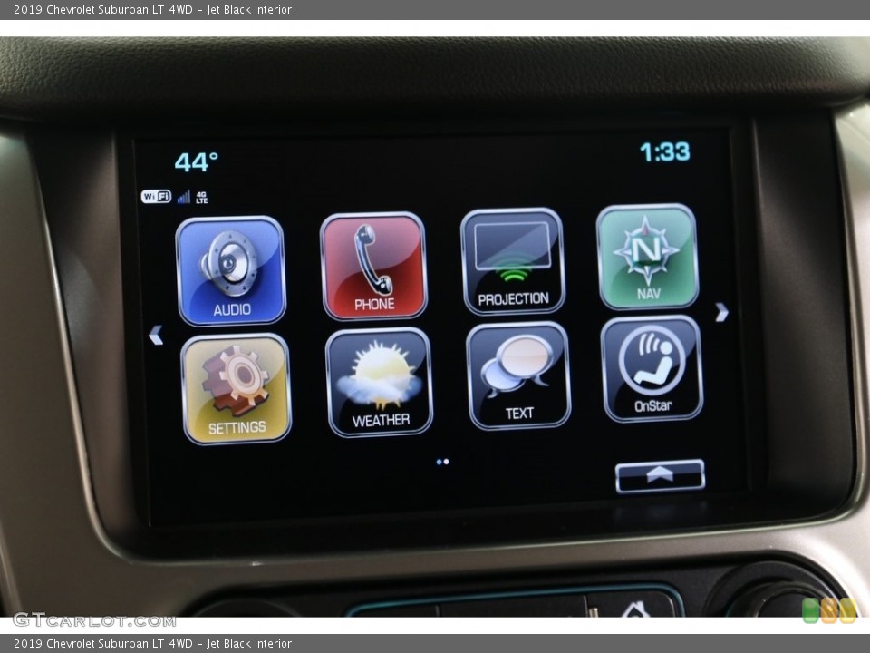 Jet Black Interior Controls for the 2019 Chevrolet Suburban LT 4WD #136131986