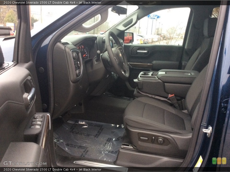 Jet Black Interior Front Seat for the 2020 Chevrolet Silverado 1500 LT Double Cab 4x4 #136132716