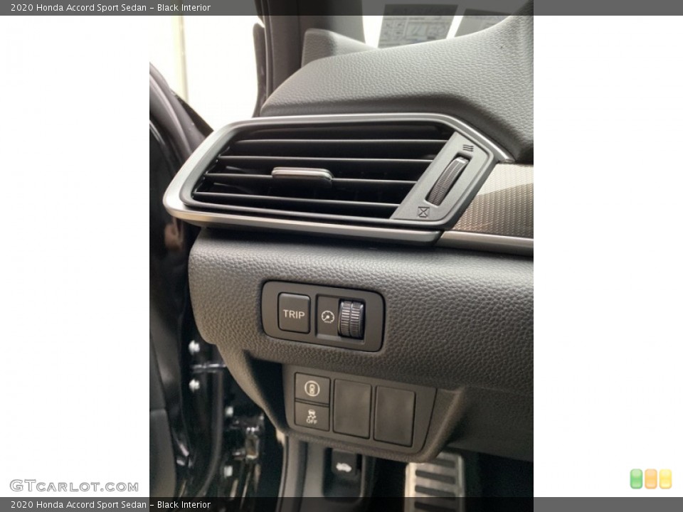 Black Interior Controls for the 2020 Honda Accord Sport Sedan #136135664