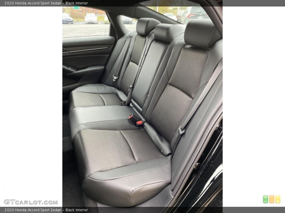 Black Interior Rear Seat for the 2020 Honda Accord Sport Sedan #136135796