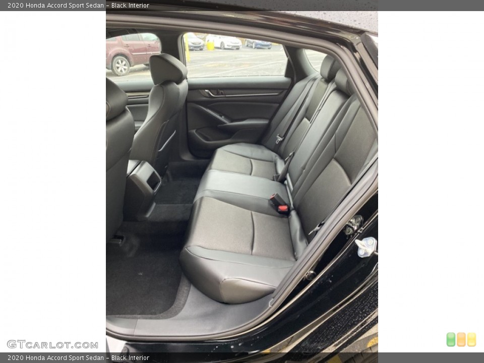 Black Interior Rear Seat for the 2020 Honda Accord Sport Sedan #136135817