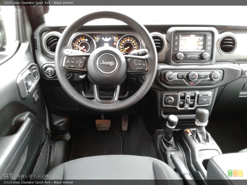 Black Interior Dashboard for the 2020 Jeep Gladiator Sport 4x4 #136135826