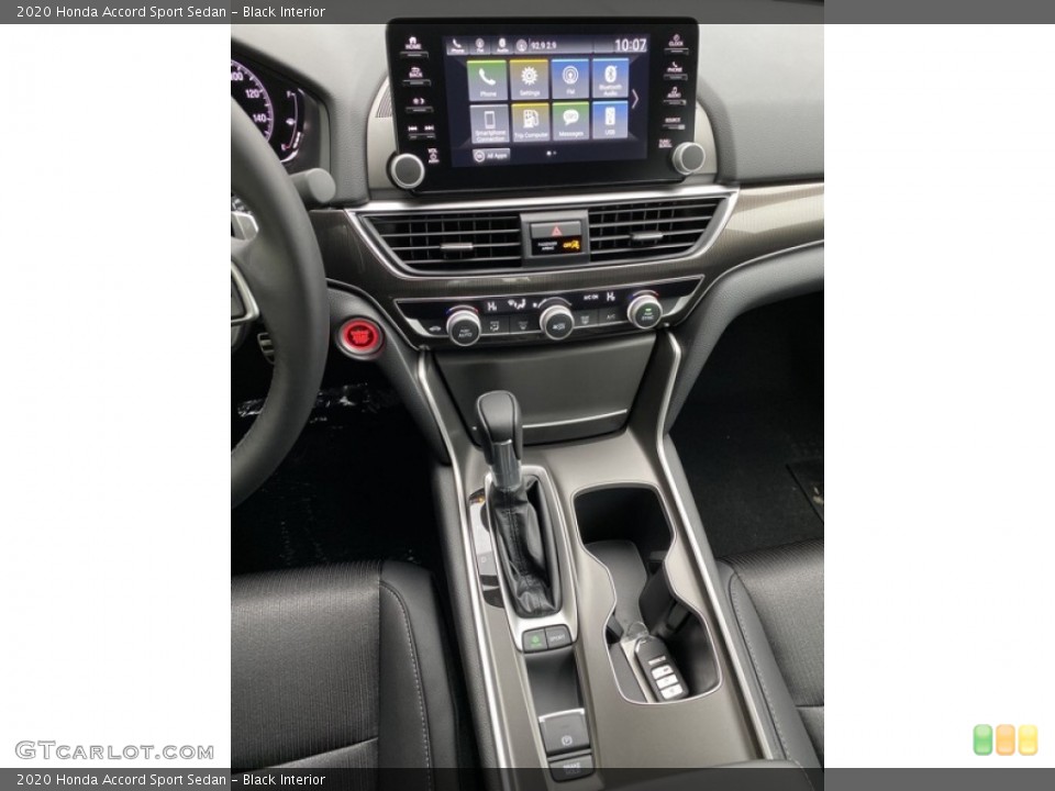 Black Interior Controls for the 2020 Honda Accord Sport Sedan #136136087