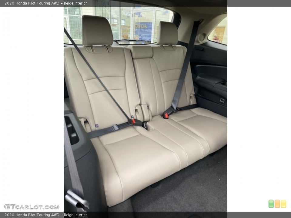 Beige Interior Rear Seat for the 2020 Honda Pilot Touring AWD #136136870