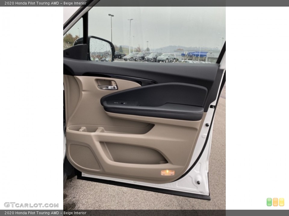 Beige Interior Door Panel for the 2020 Honda Pilot Touring AWD #136136969