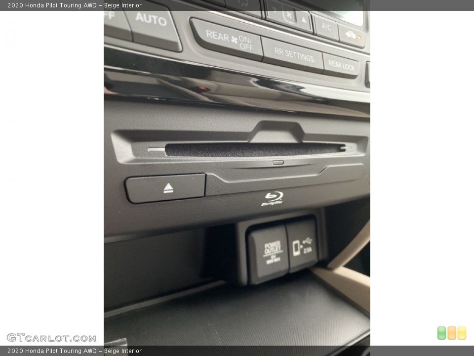 Beige Interior Entertainment System for the 2020 Honda Pilot Touring AWD #136137236